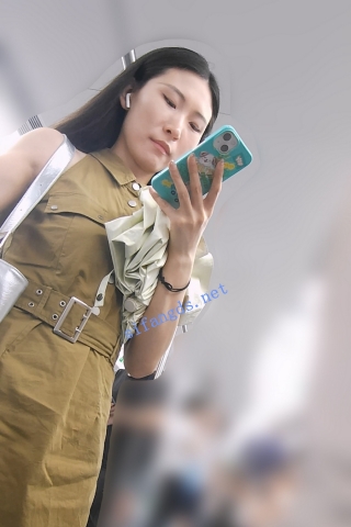 『D·D』-166-军绿连衣裙，长腿，花边白内前后CD